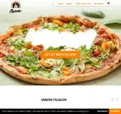 Kleine Seitenvorschau von trattoriamamma.de