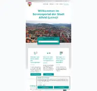 Kleine Seitenvorschau von portal.alfeld.de