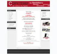 Kleine Seitenvorschau von copyteamerfurt.de