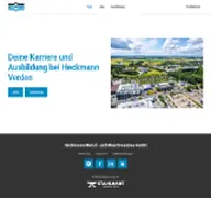 Kleine Seitenvorschau von verden.heckmann-karriere.de