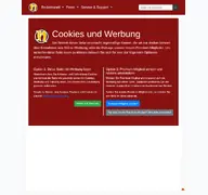 Kleine Seitenvorschau von nickles.de