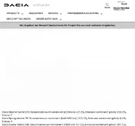 Kleine Seitenvorschau von dacia-canic-ueberlingen.de