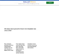 Kleine Seitenvorschau von ballotpedia.org