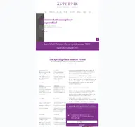 Kleine Seitenvorschau von kosmetik-aesthetik-ansbach.de