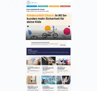 Kleine Seitenvorschau von kindersicherheit.de