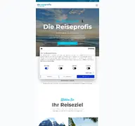 Kleine Seitenvorschau von diereiseprofis.de