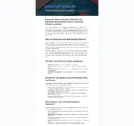 Kleine Seitenvorschau von paidmail-geld.de