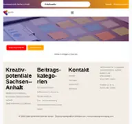 Kleine Seitenvorschau von verleih.kulturelle-bildung-lsa.de
