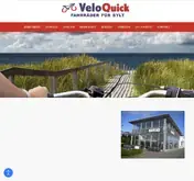 Kleine Seitenvorschau von veloquick.de