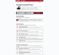 Kleine Seitenvorschau von tarife.pcwelt.de
