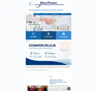 Kleine Seitenvorschau von blau-praxen.de