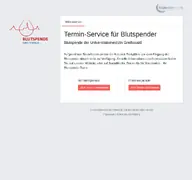 Kleine Seitenvorschau von blutspende-hgw.de