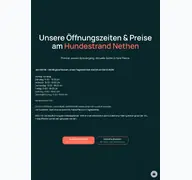 Kleine Seitenvorschau von hundestrand-nethen.de
