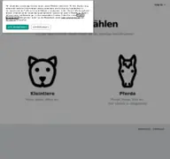 Kleine Seitenvorschau von vetnotdienst.de