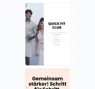 Kleine Seitenvorschau von quickfitclub.de
