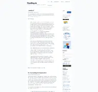 Kleine Seitenvorschau von theoblog.de