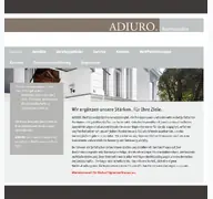 Kleine Seitenvorschau von adiuro.de