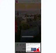 Kleine Seitenvorschau von bielefeld.de
