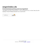 Kleine Seitenvorschau von organindex.de