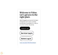 Kleine Seitenvorschau von valon.com