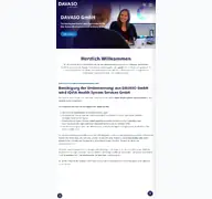 Kleine Seitenvorschau von davaso.de