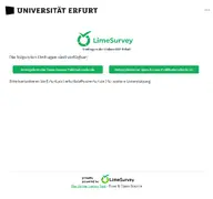 Kleine Seitenvorschau von survey.uni-erfurt.de