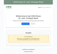 Kleine Seitenvorschau von barth-hno.de