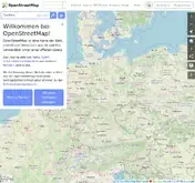Kleine Seitenvorschau von osm.org