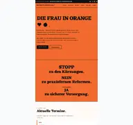 Kleine Seitenvorschau von diefrauinorange.de
