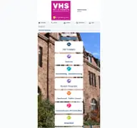 Kleine Seitenvorschau von vhs-dillingen.de