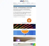 Kleine Seitenvorschau von vhs-halle.de