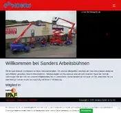 Kleine Seitenvorschau von sanders-arbeitsbuehnen.de