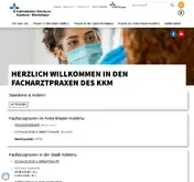 Kleine Seitenvorschau von kk-mvz.de