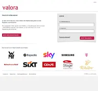 Kleine Seitenvorschau von valora.mitarbeiterangebote.de