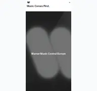 Kleine Seitenvorschau von warnermusic.de