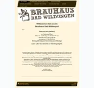 Kleine Seitenvorschau von brauhaus-bad-wildungen.de