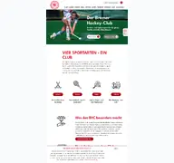 Kleine Seitenvorschau von bremerhockeyclub.de