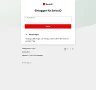 Kleine Seitenvorschau von login.swissid.ch