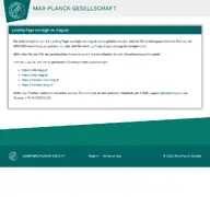 Kleine Seitenvorschau von login.vw.mpg.de