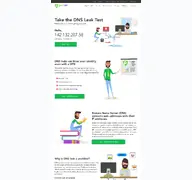 Kleine Seitenvorschau von mydnsleaktest.com