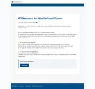 Kleine Seitenvorschau von forum.haendlerbund.de