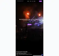 Kleine Seitenvorschau von wonderworldfestival.de
