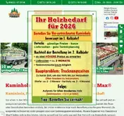Kleine Seitenvorschau von kaminholz-max.de