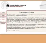 Kleine Seitenvorschau von farbvarianten-lexikon.de