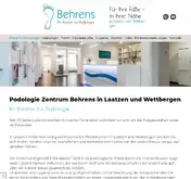 Kleine Seitenvorschau von podologie-behrens.de