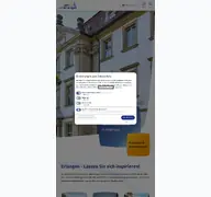 Kleine Seitenvorschau von visit-erlangen.de