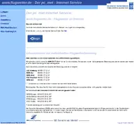Kleine Seitenvorschau von flugwetter.de