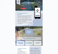 Kleine Seitenvorschau von saarretter.de