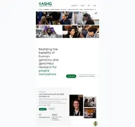 Kleine Seitenvorschau von ashg.org