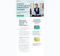 Kleine Seitenvorschau von medizinschadenanwalt.de